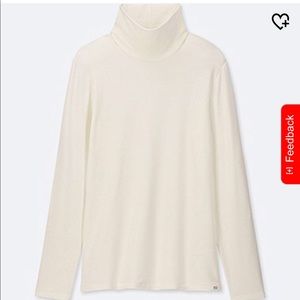 Uniqlo white turtleneck